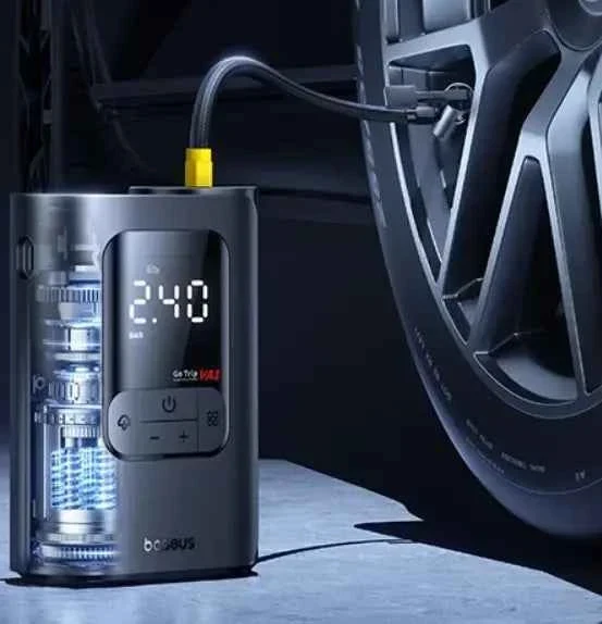 Prijenosna mini pumpa kompresor sa LED svijetlom BASEUS GoTrip VA1