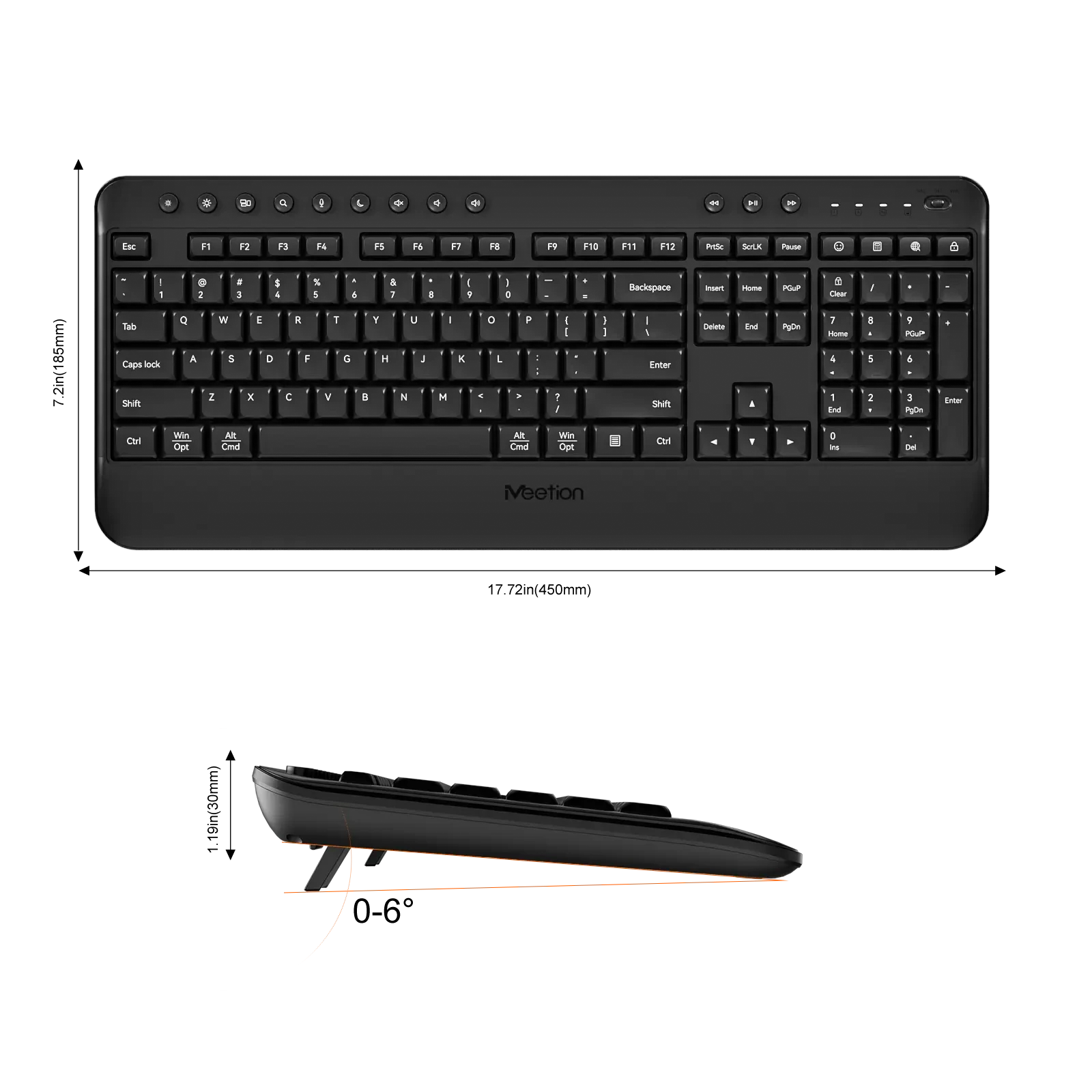 Bežična slim tastatura MEETION BTK5000