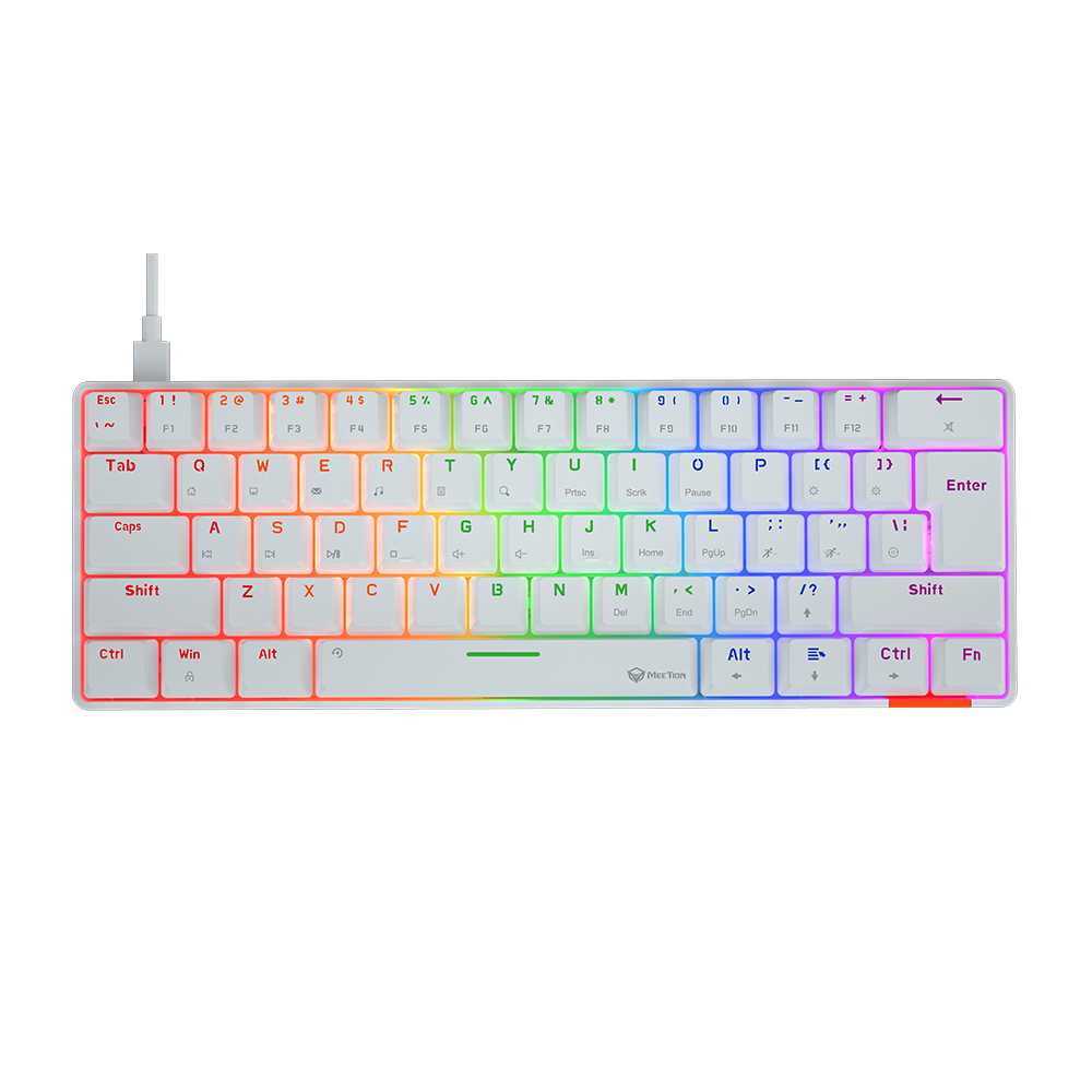 Mehanička gaming tastatura sa RGB osvjetljenjem MEETION MK005 bijela