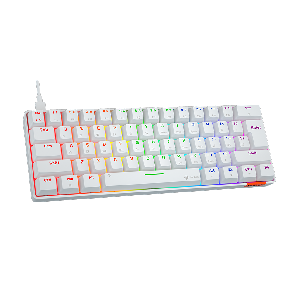 Mehanička gaming tastatura sa RGB osvjetljenjem MEETION MK005 bijela
