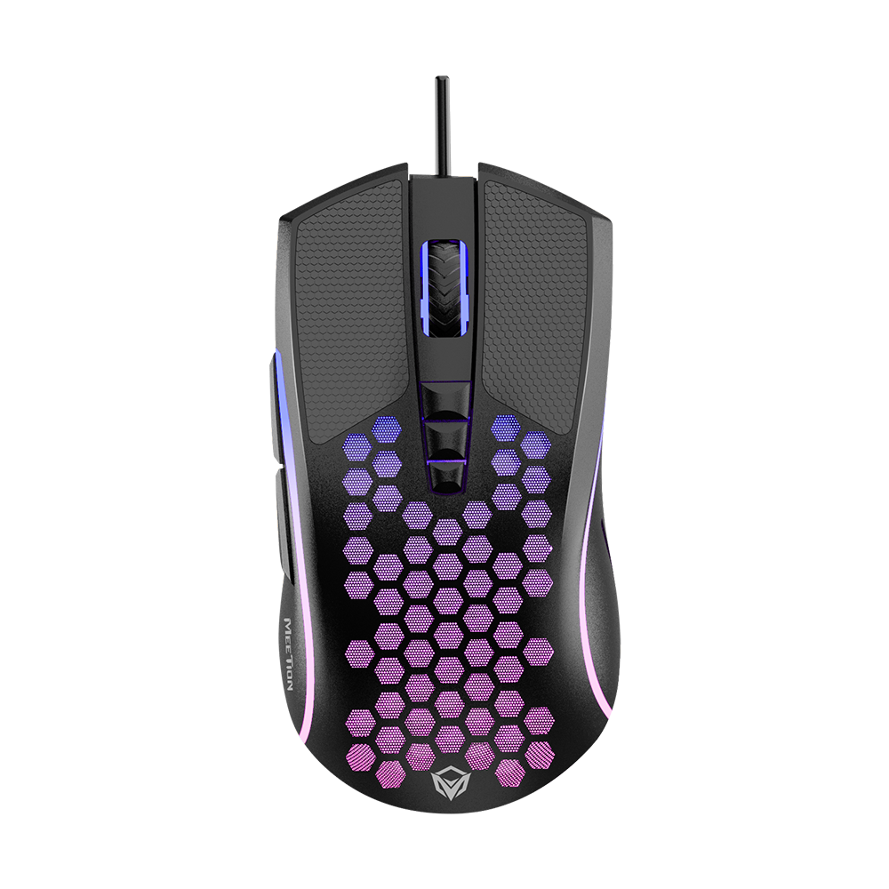 Žični USB gaming miš sa RGB osvjetljenjem MEETION GM015 crni