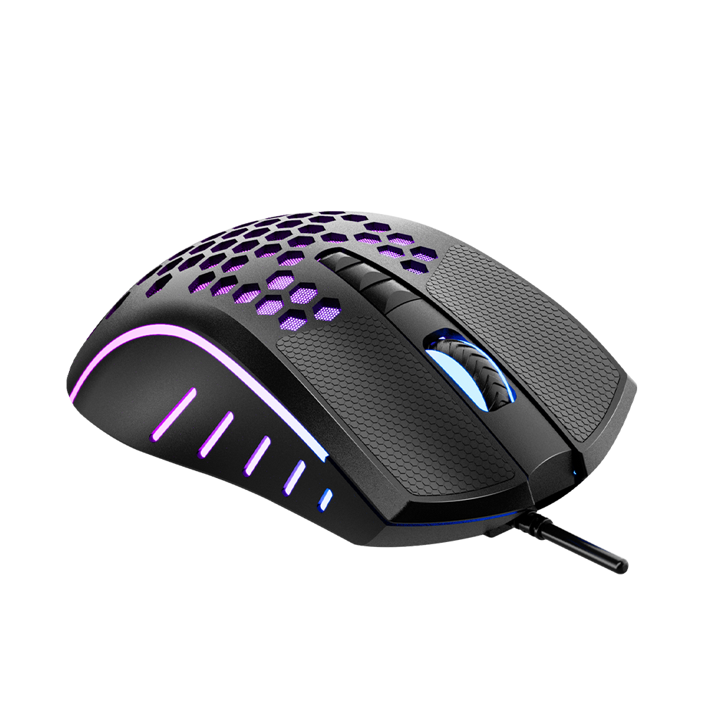 Žični USB gaming miš sa RGB osvjetljenjem MEETION GM015 crni