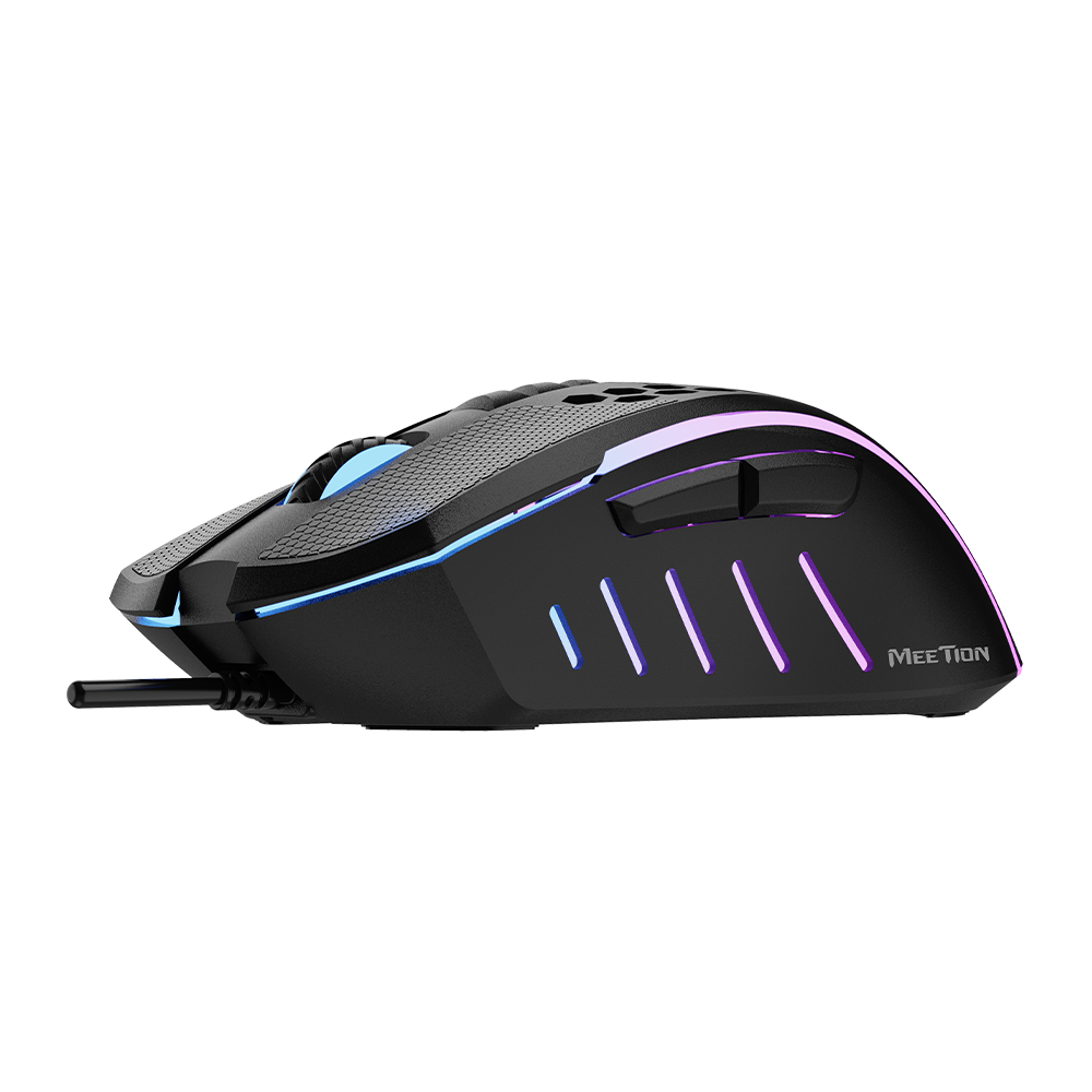 Žični USB gaming miš sa RGB osvjetljenjem MEETION GM015 crni