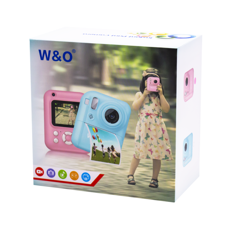 Dječiji instant fotoaparat sa printerom plavi