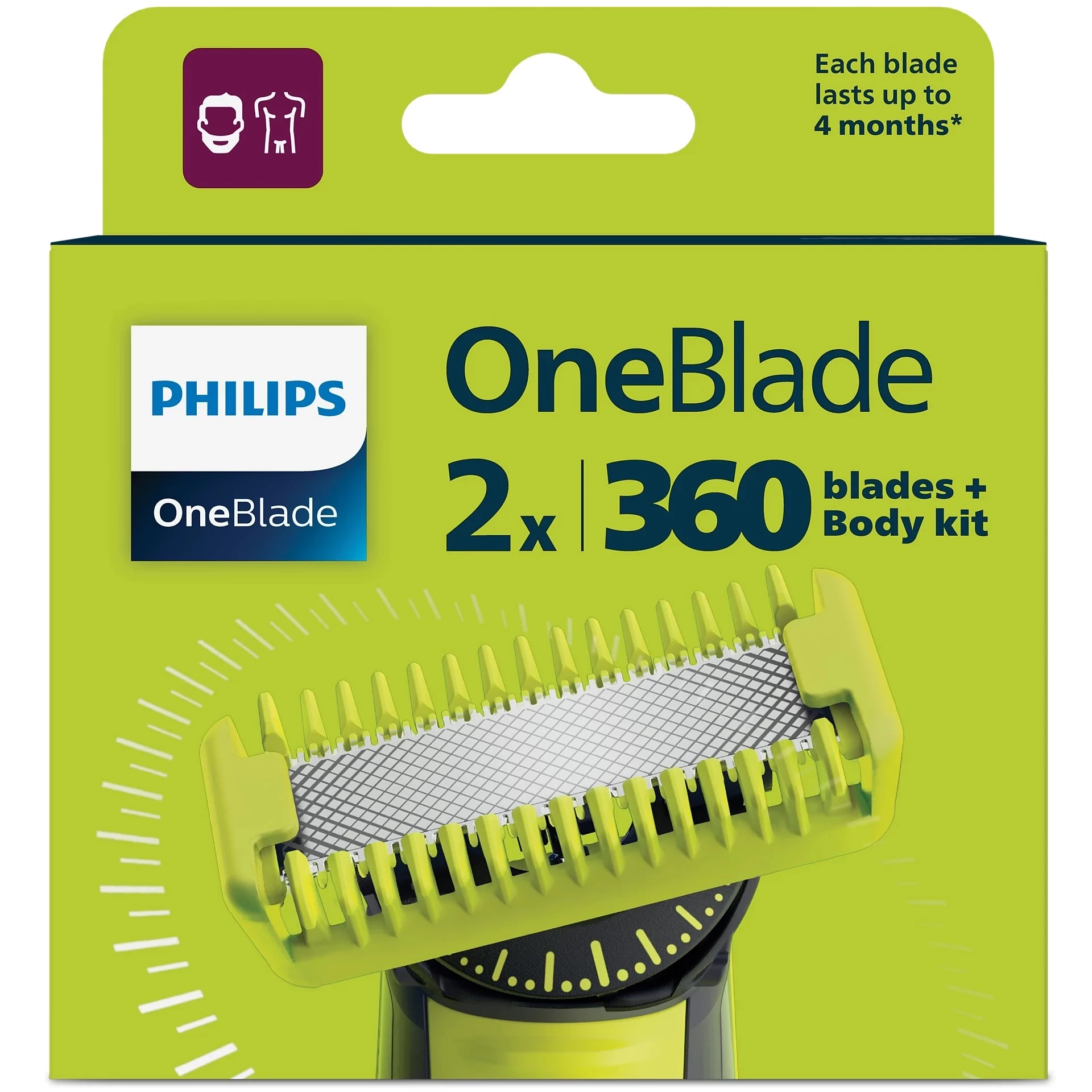 Oštrice za aparat za brijaje PHILIPS ONEBLADE QP624/50