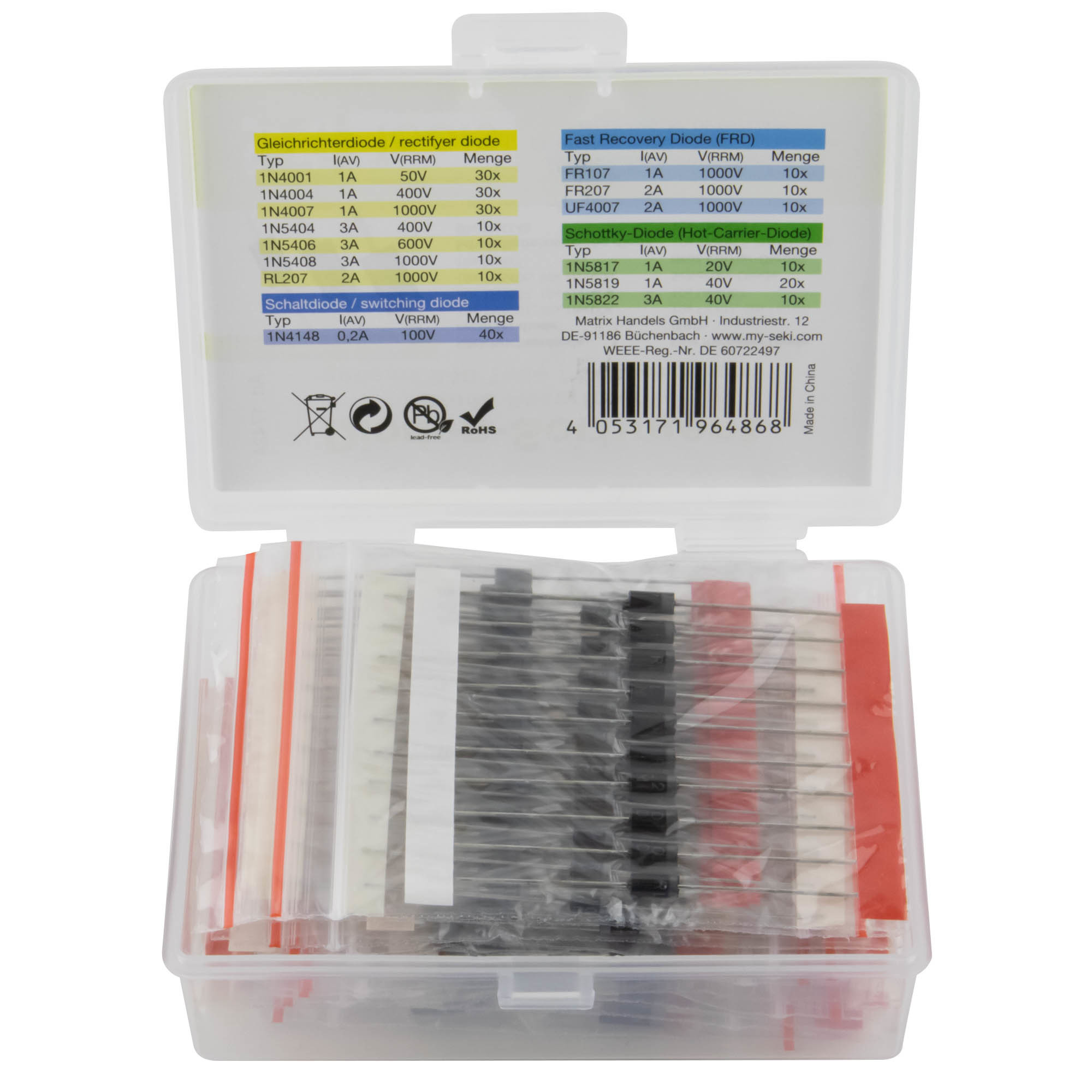 Set ispravljačkih dioda 240 komada SEKI