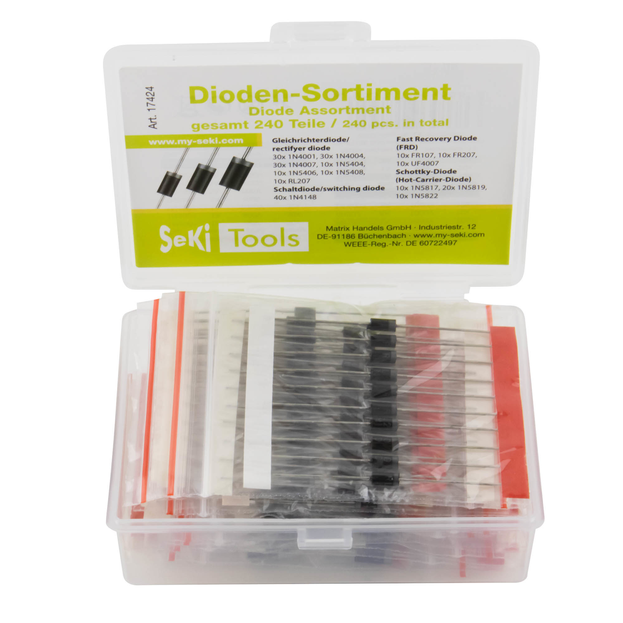 Set ispravljačkih dioda 240 komada SEKI