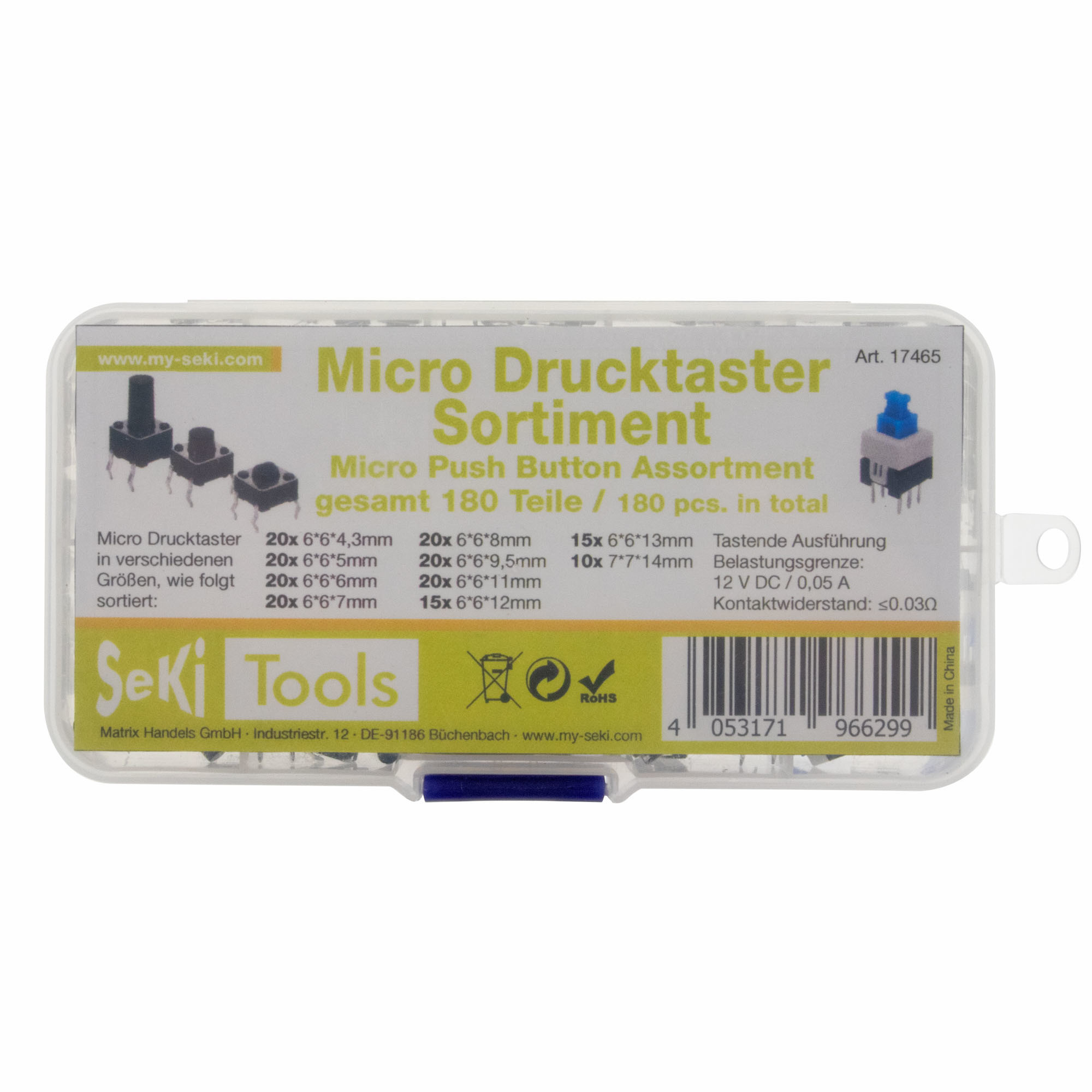 Set mikroprekidača 50mA 12V SEKI