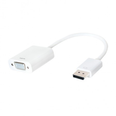 Adapter DisplayPort 1.2 na VGA 15cm bijeli