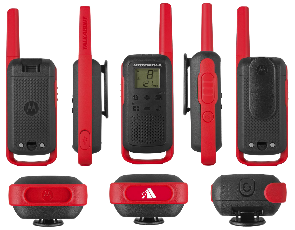 Radio stanice MOTOROLA walkie talkies T62 set 2/1 crveni