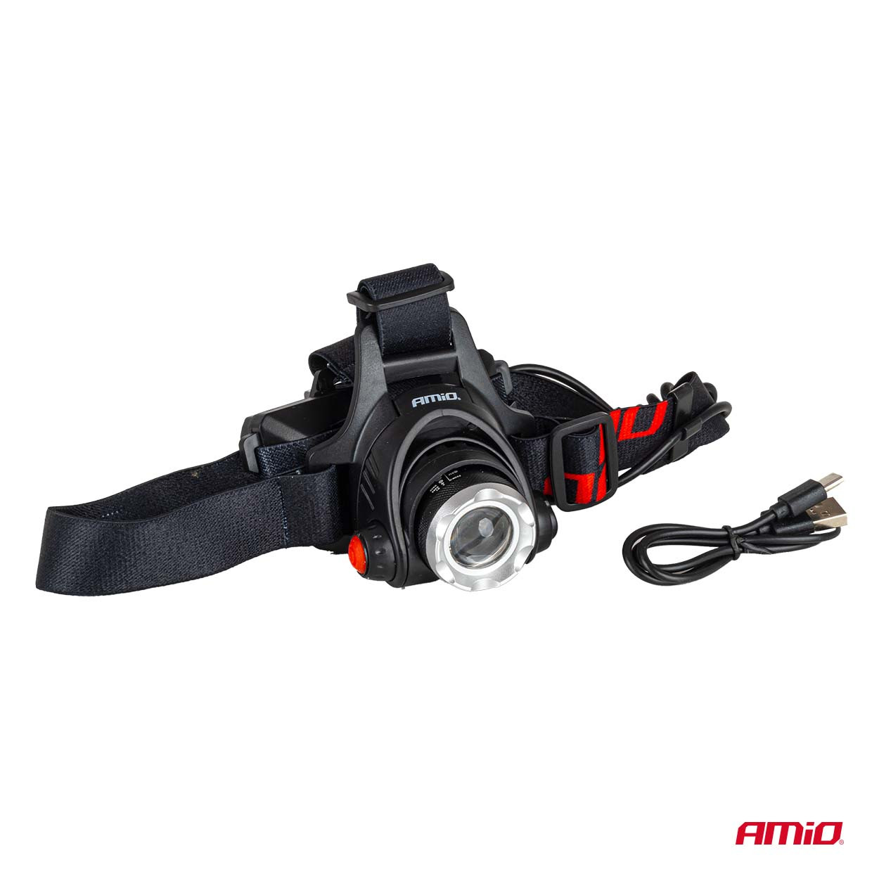 Punjiva naglavna LED lampa T6 3600mAh AMIO