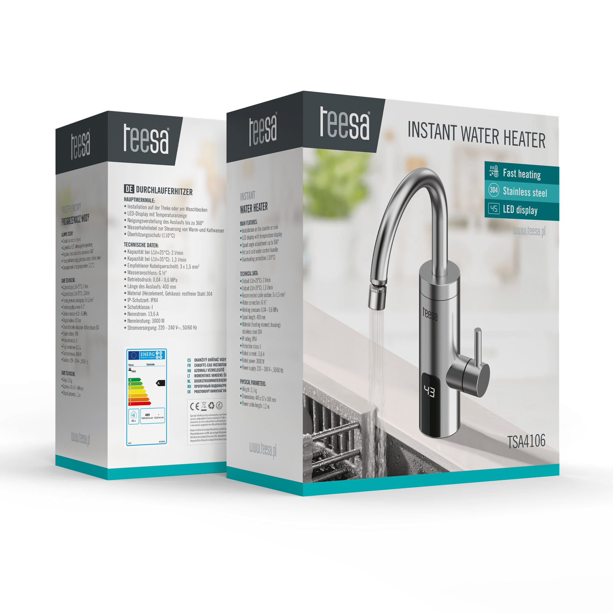 Električna česma sa protočnim bojleromTEESA TSA4106