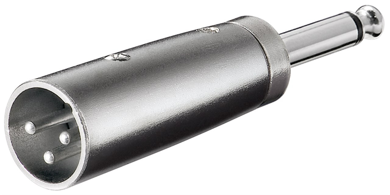 Audio adapter XLR 3PIN na 6.35mm mono