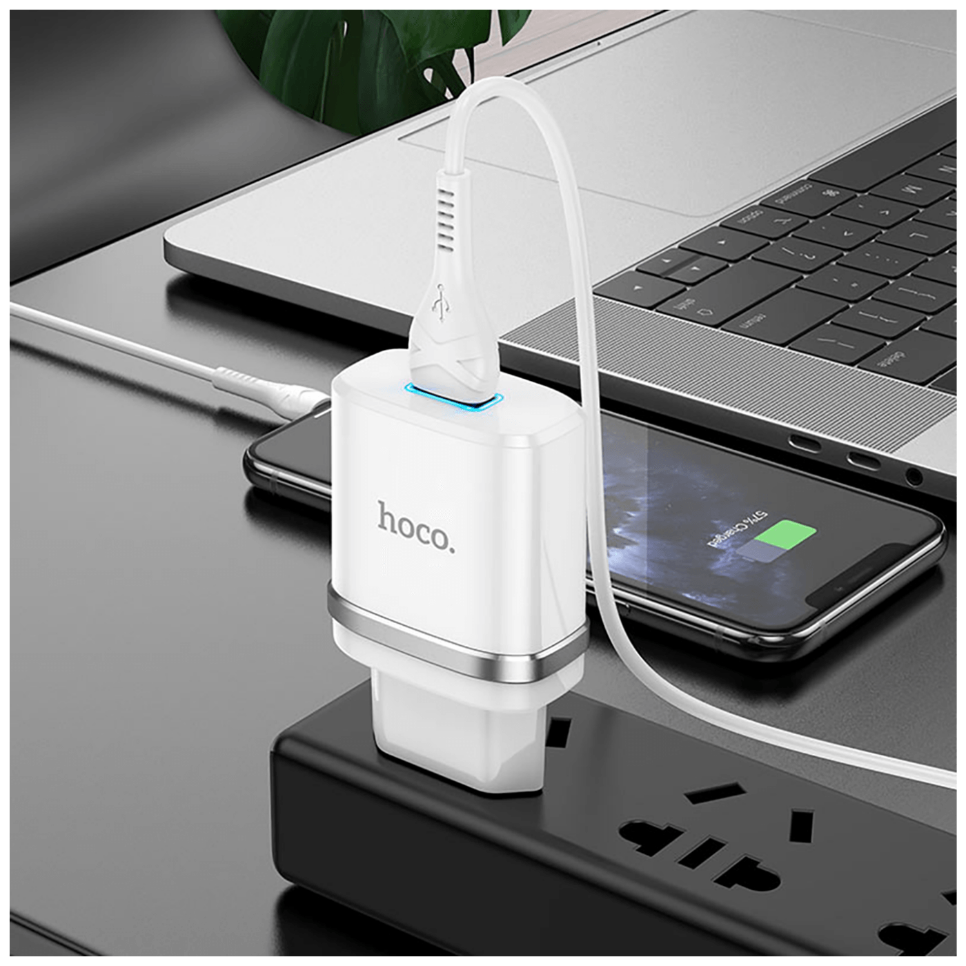 Punjač za iPhone USB-A na lightning  HOCO N1 1m