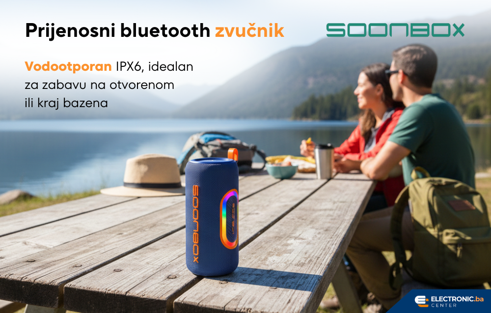 Prijenosni bluetooth zvučnik FM radio SOONBOX S7900PRO plavi
