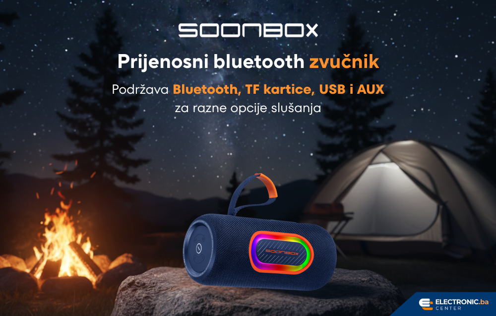 Prijenosni bluetooth zvučnik FM radio SOONBOX S7900PRO plavi