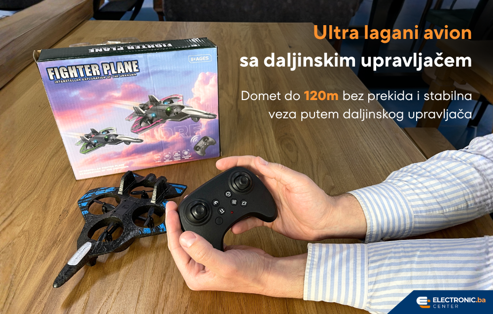 Ultra lagani avion sa daljinskim upravljačem i 360 rotacijom Fighter Plane