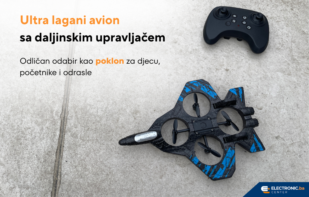 Ultra lagani avion sa daljinskim upravljačem i 360 rotacijom Fighter Plane