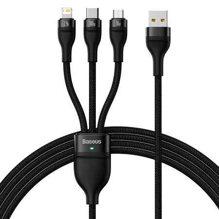 Kabal USB-A na USB-C Micro Lightning BASEUS 3u1 1.2m