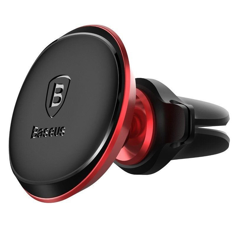Magnetni auto nosač za telefon BASEUS crno-crveni