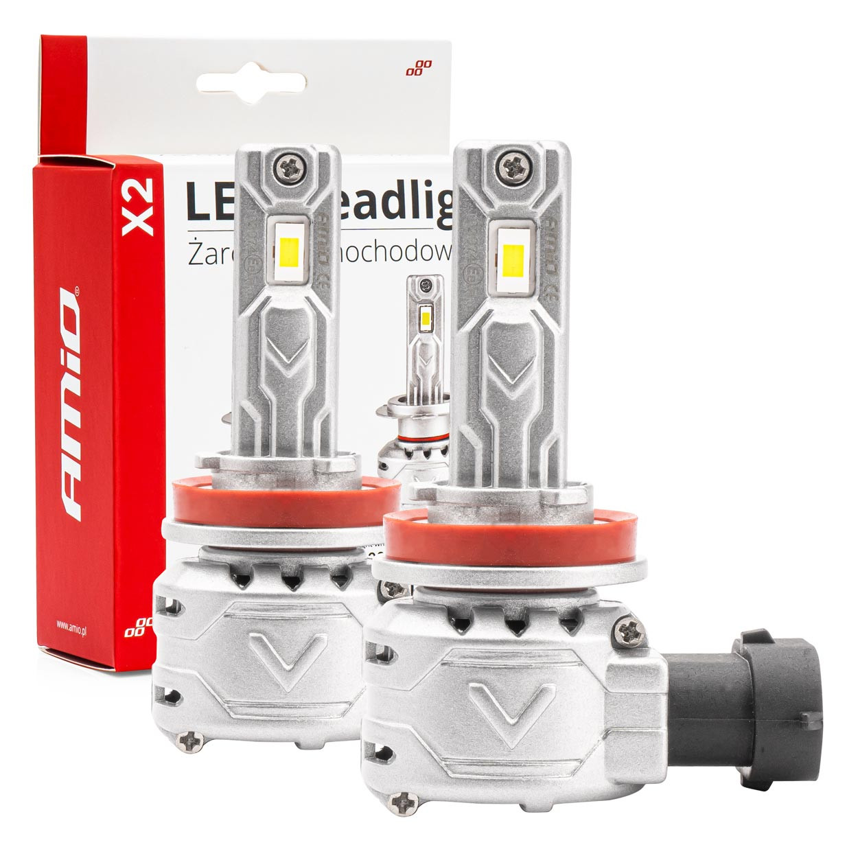 Auto sijalica H8 H9 H11 H16 X2 LED 6500K AMIO