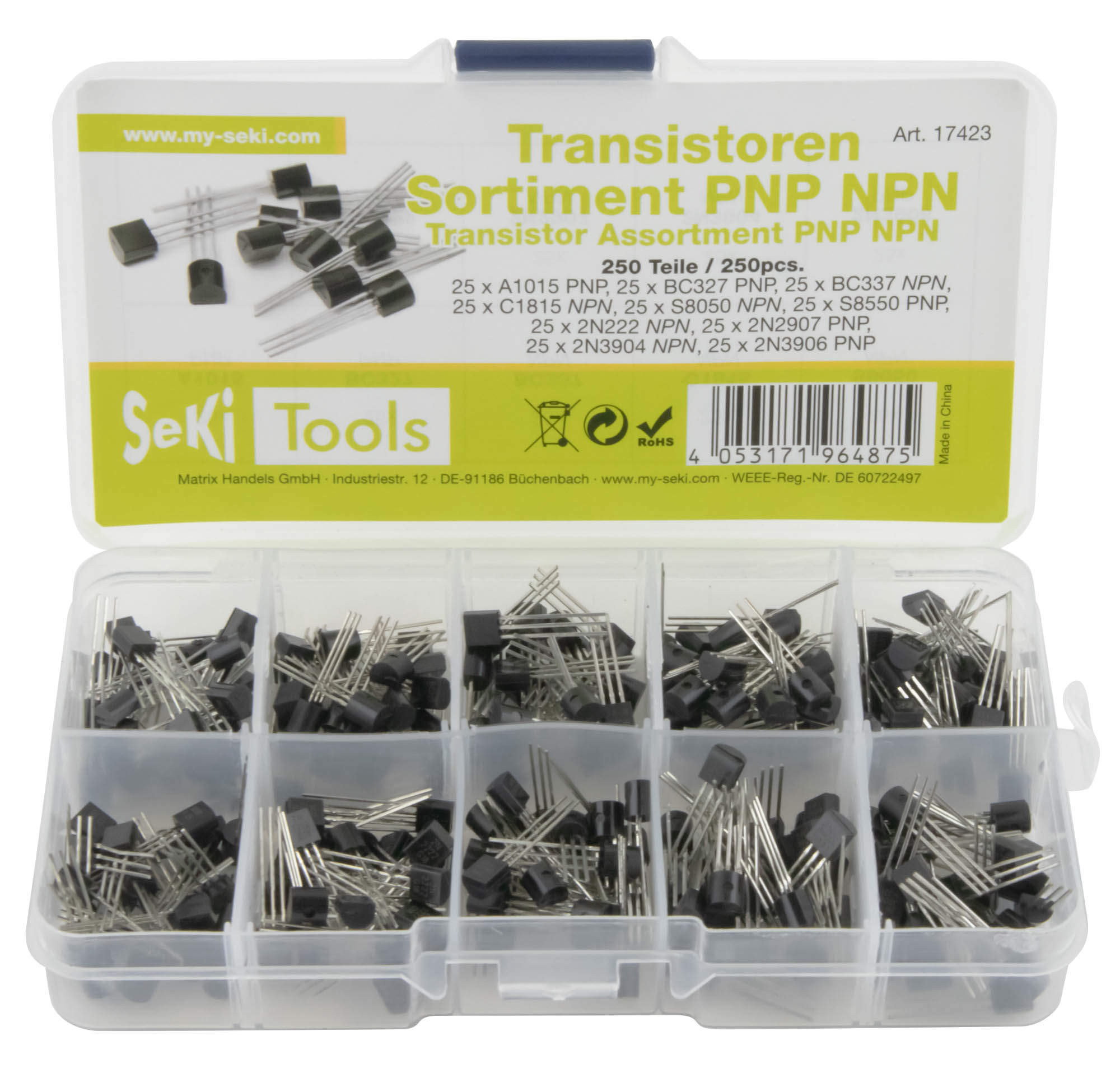 Set tranzistora PNP NPN 250 komada SEKI