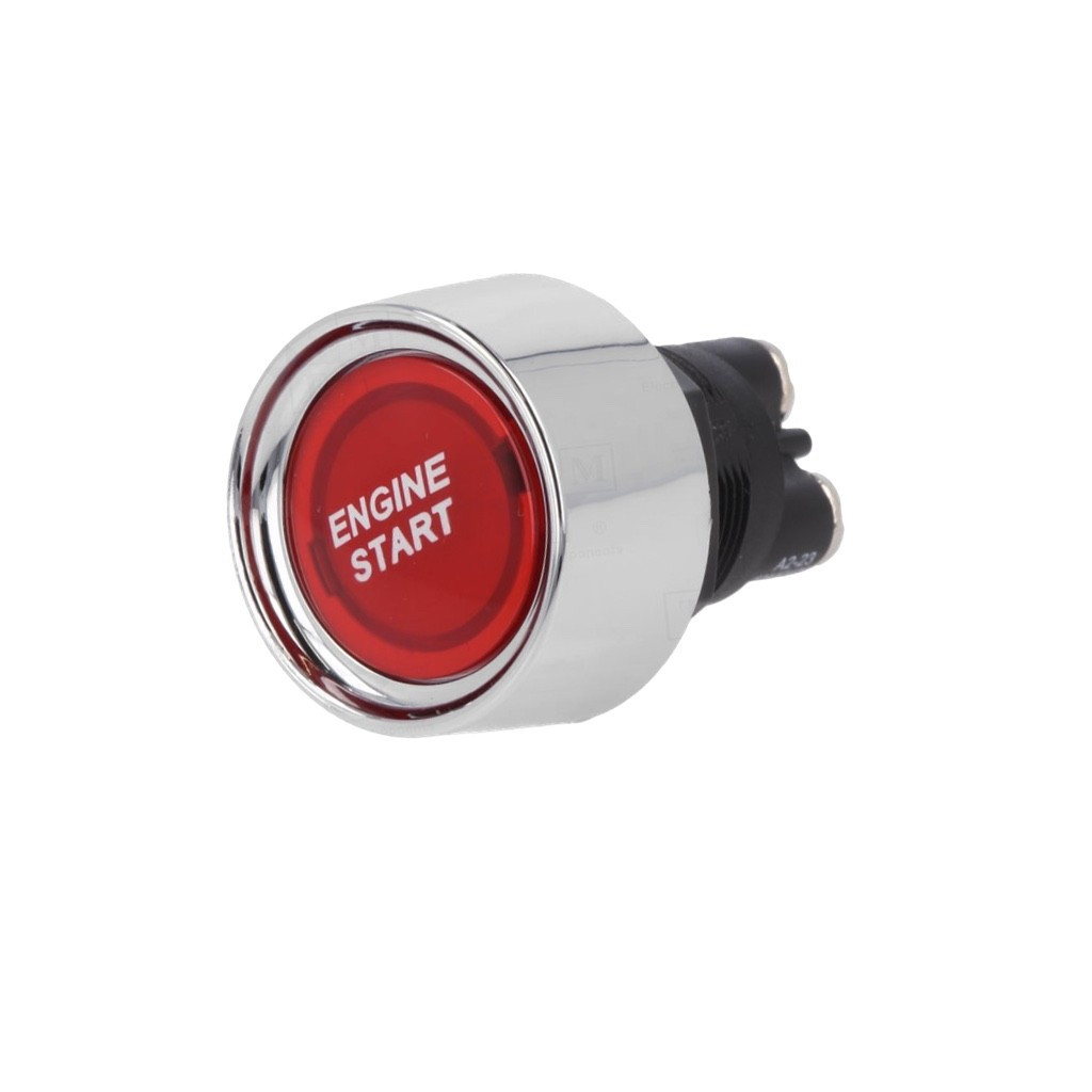 Taster START ENGINE 50A 12V 22mm crveni
