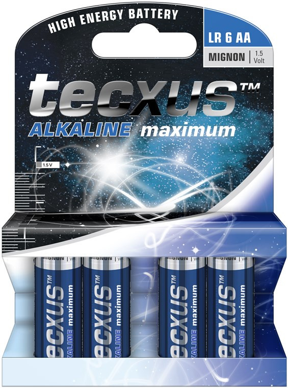 Baterija alkalna AA 1.5V TECXUS Long Life SET 4/1