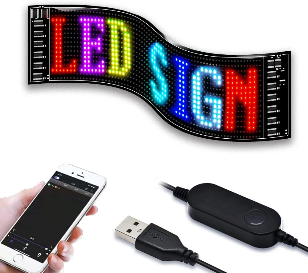 Smart LED matrix panel za staklo sa daljinskim upravljačem 35x10cm