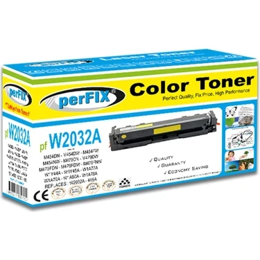 Zamjenski toner PERFIX HP W2032A 415A CRG055 sa čipom Yellow
