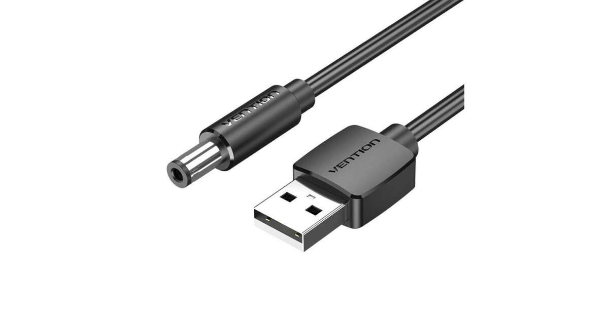 Kabal USB-A na DC 5.5mm VENTION 1m crni