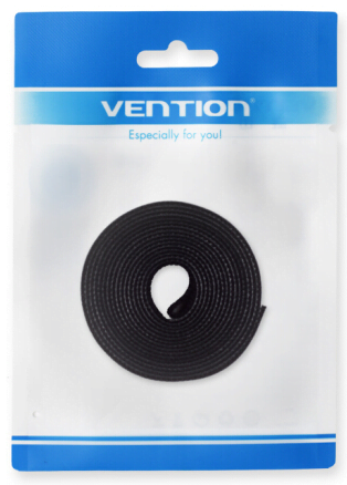 Organizator kablova čičak traka VENTION 5m crna