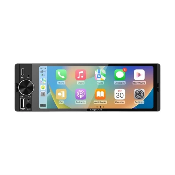 Android  auto radio player  multimedija CarPlay KRUGER&MATZ KM2016