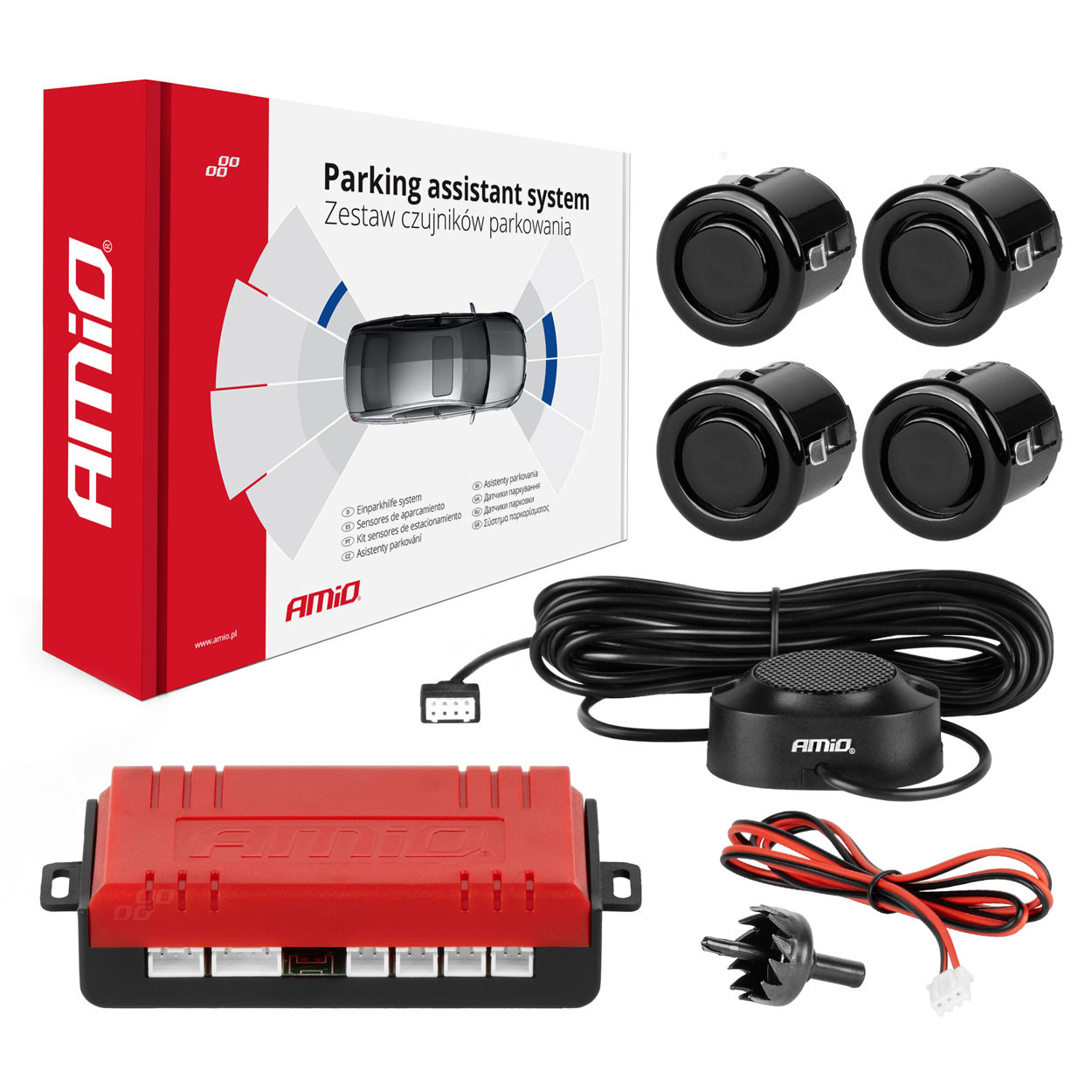 Set parking senzora sa buzerom i centralnom jedinicom 4/1 18mm crni