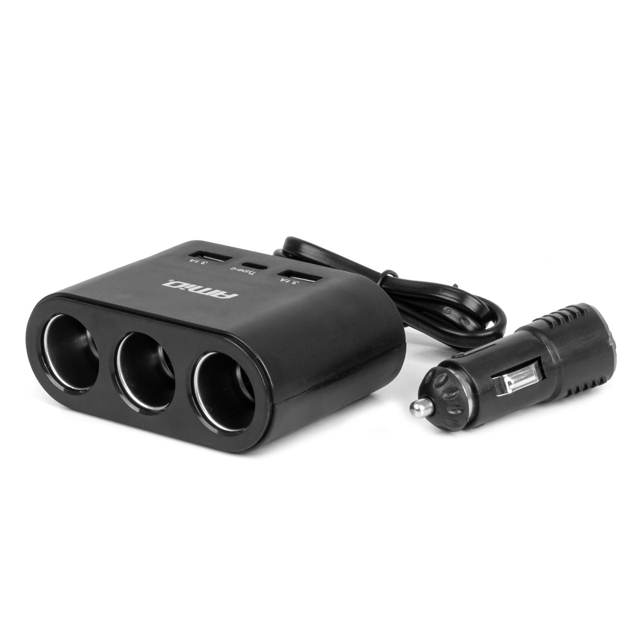 Razdjelnik auto punjač 3 utičnice 2X USB-A 1X USB-C 12/24V 120W AMIO