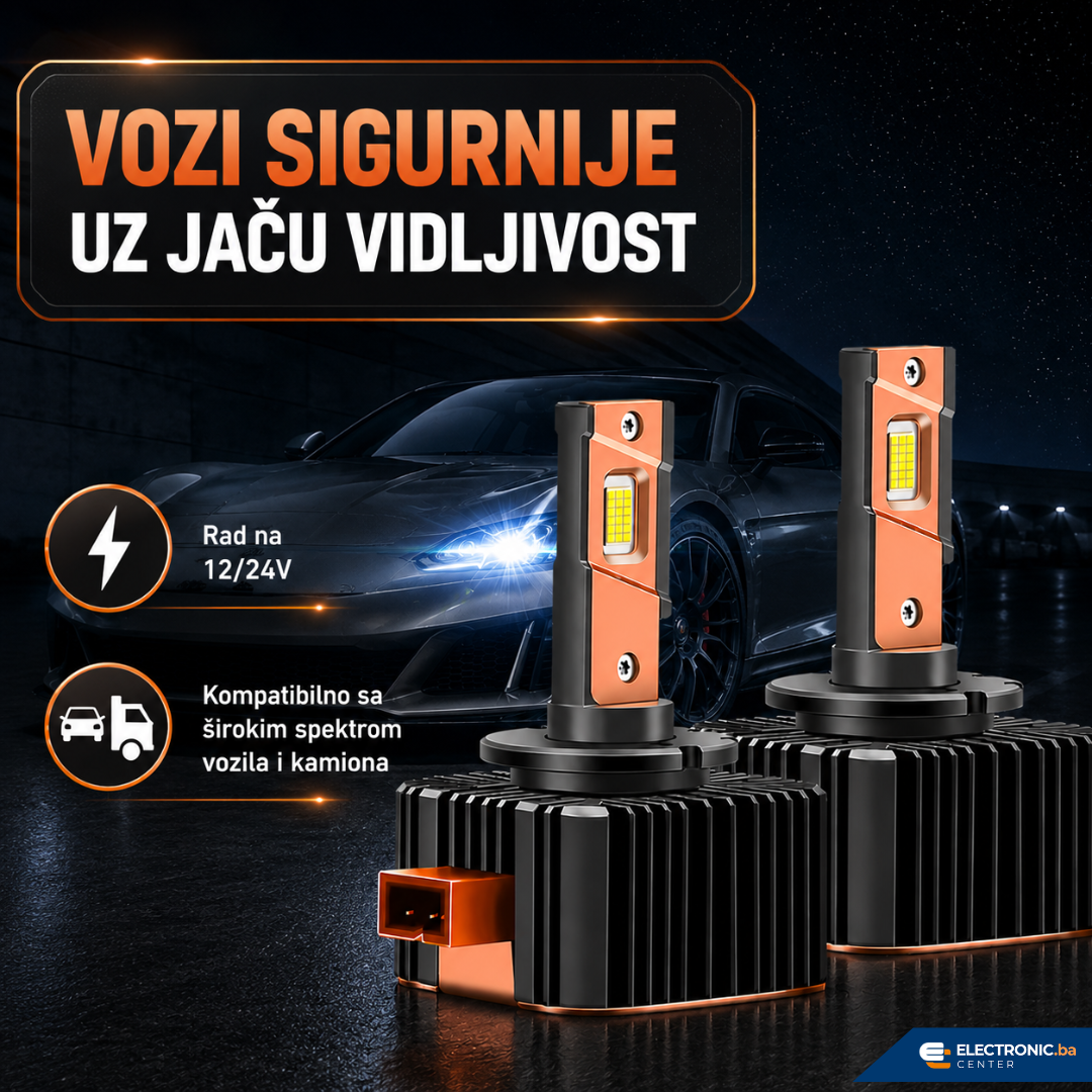 Auto sijalica LED D1S 6000K ROADSUN