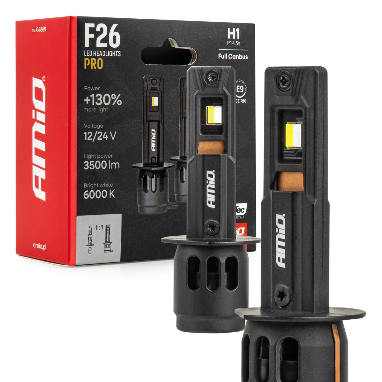 Auto sijalica H1 6000K LED F26 Pro Lumitec Full CANBUS 12V 24V AMIO