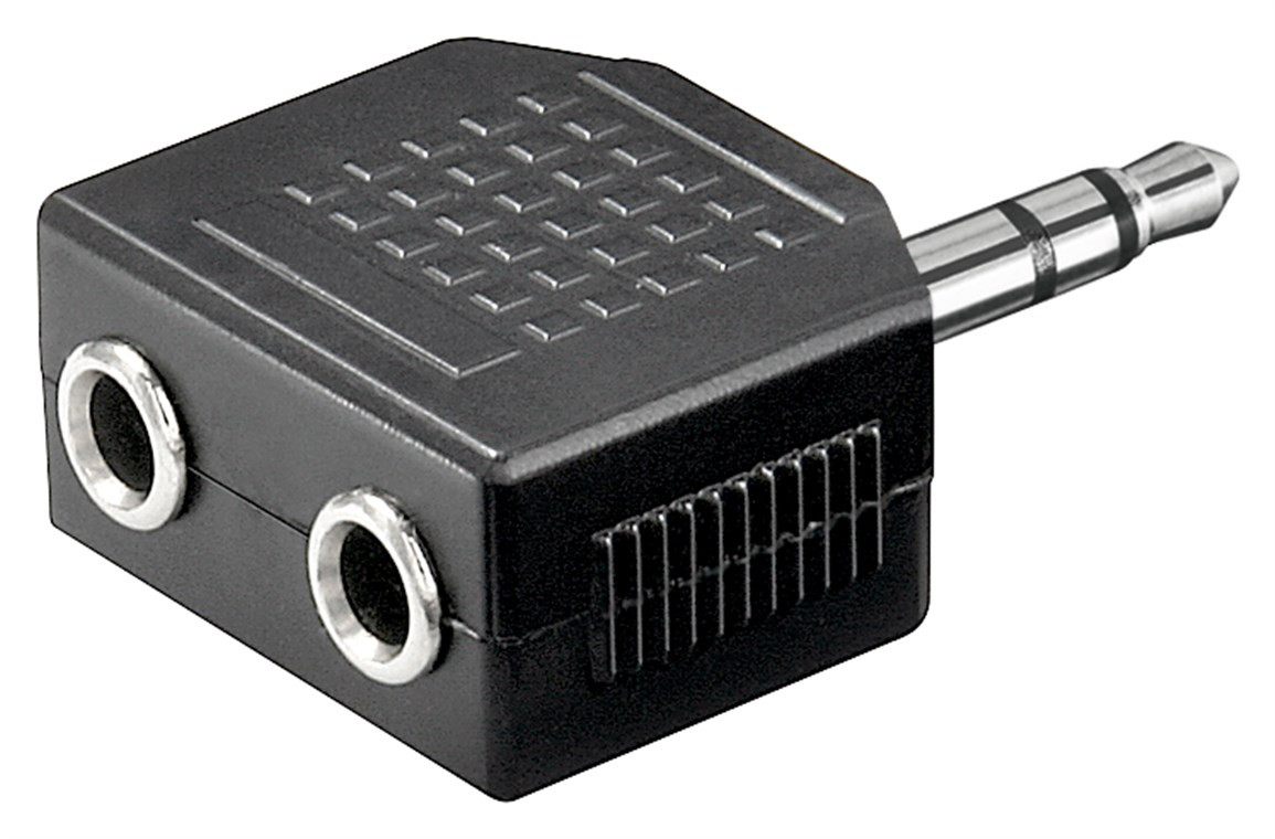 Audio adapter 3.5mm  na 2x 3.5mm stereo