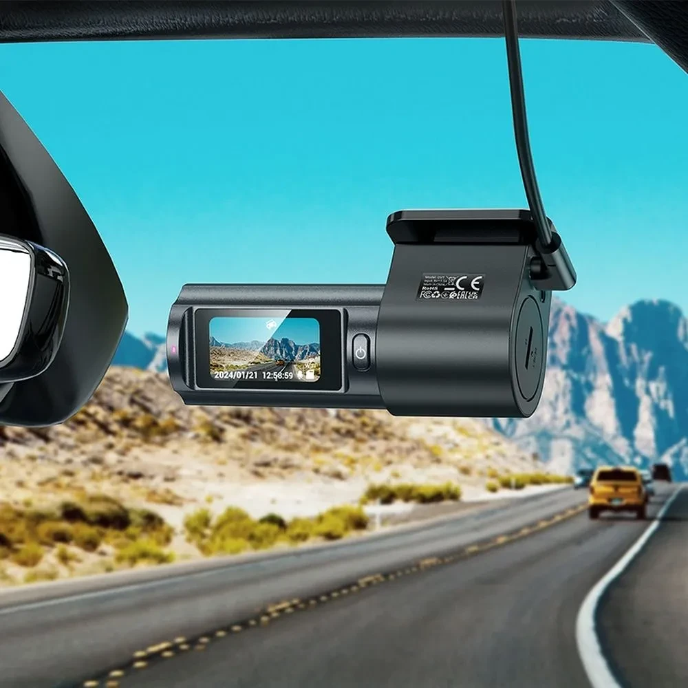 Auto kamera za snimanje vožnje dash cam HOCO DV7 sa visokom video rezolucijom pruža jasne snimke