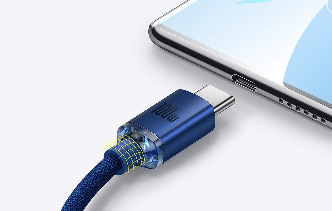 Kabal USB-A na USB-C 100W BASEUS 1.2m zahvaljujući USV-C možete lako napuniti telefon ili laptop