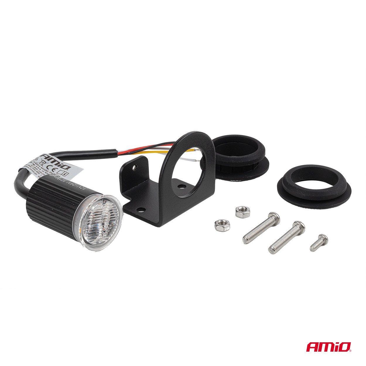 Auto LED lampa upozorenja R65 12V 24V 12W AMIO - slika 2
