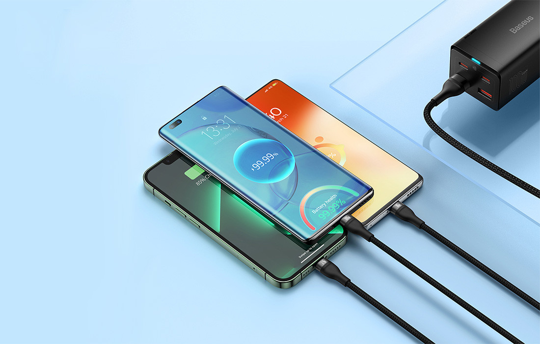 Kabal USB-A na USB-C Micro Lightning BASEUS 3u1 1.2m sa 3 dostupna konektora za brzo punjenja više uređaja