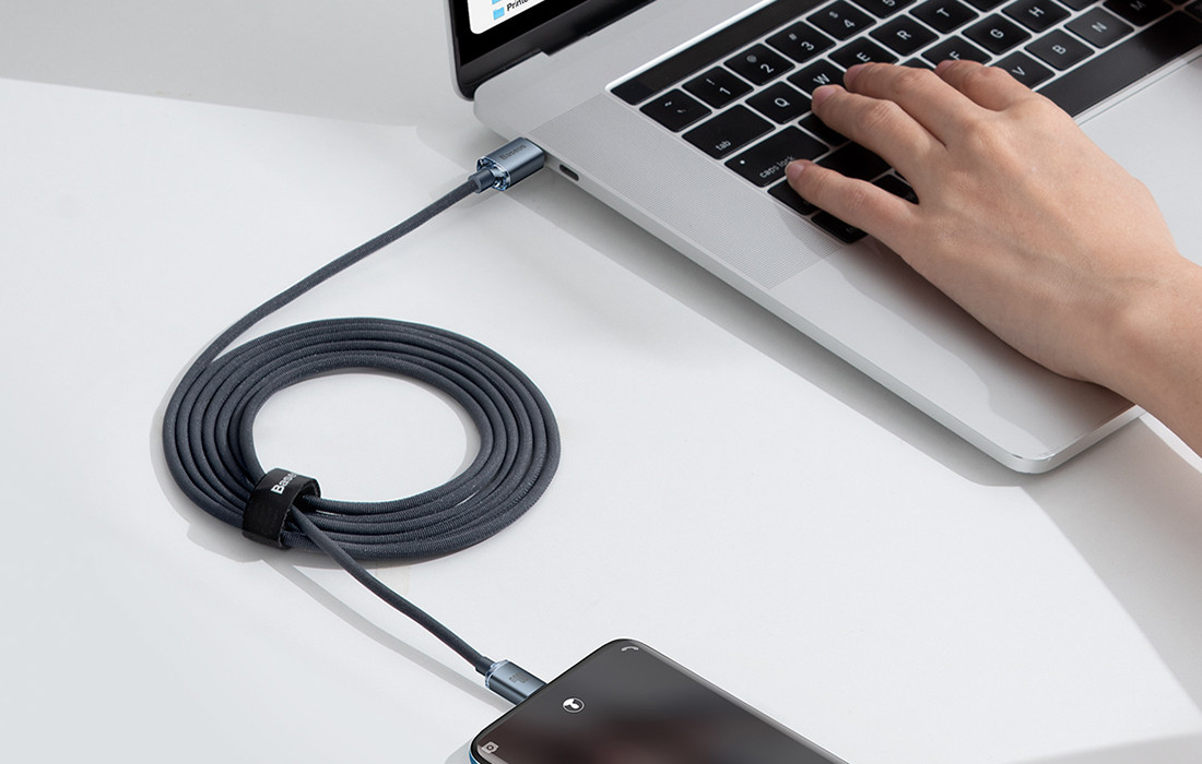 Kabal USB-C na USB-C BASEUS 100W 2m crna punite i prenosite podatke u isto vrijeme
