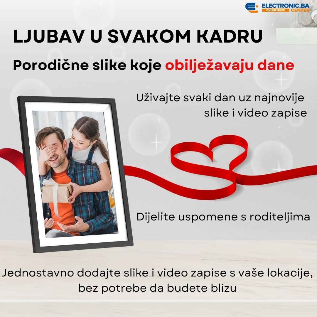 Pametni digitalni foto album ram za slike ARZOPA FRAMEO 10.1"