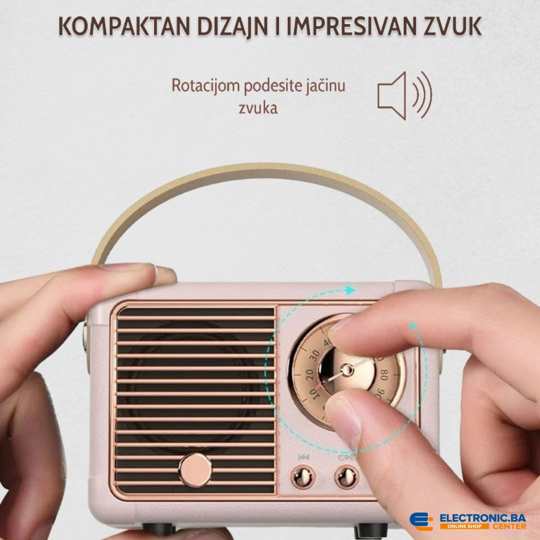Bežični retro bluetooth mini radio HM11 zeleni