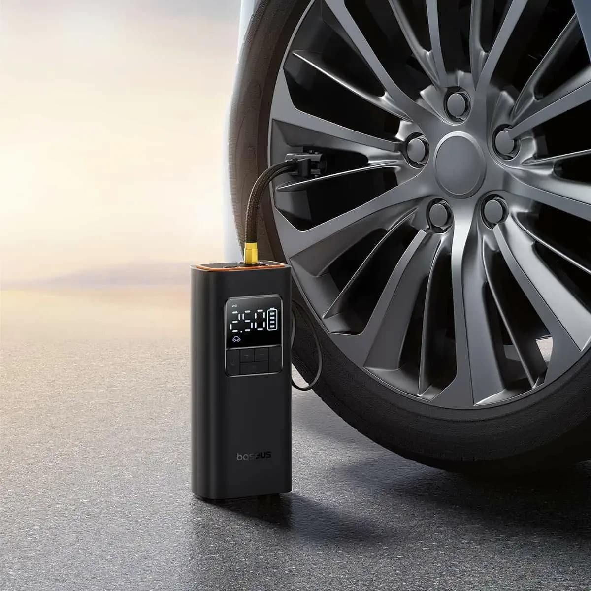 Prijenosna auto pumpa kompresor sa LED svijetlom BASEUS SuperMini Pro