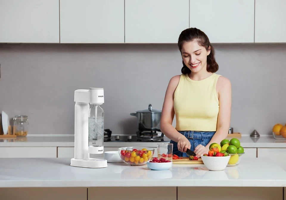 Aparat za kiselu vodu soda maker PHILIPS ADD4901WH/10 White