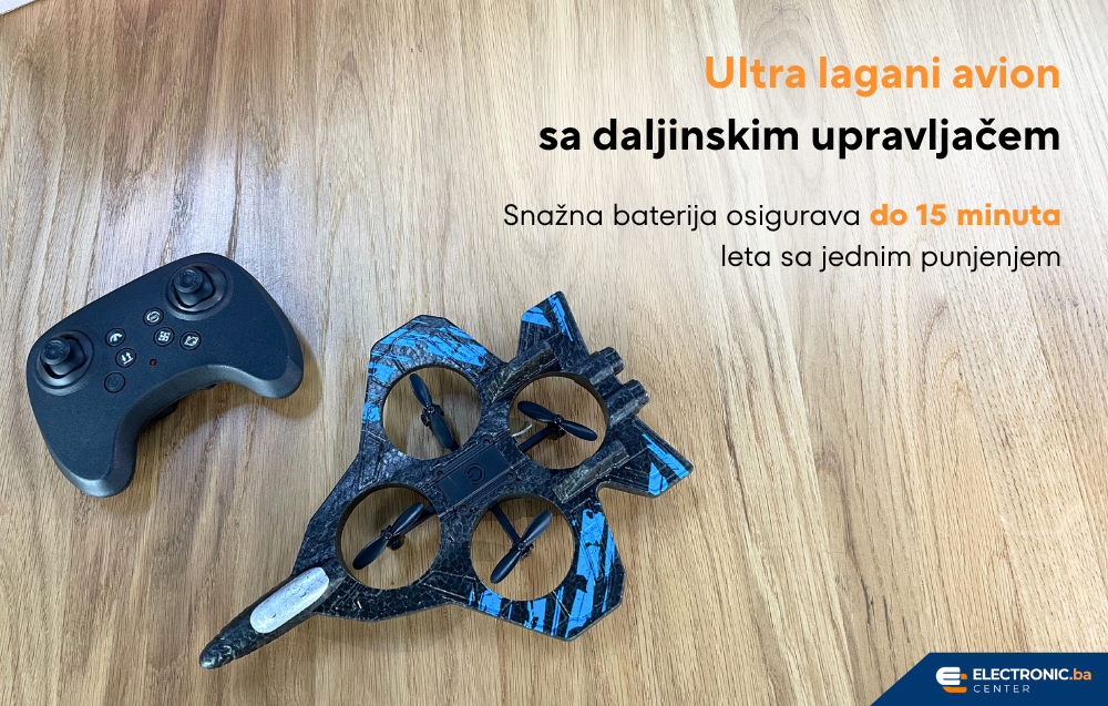 Ultra lagani avion sa daljinskim upravljačem i 360 rotacijom Fighter Plane