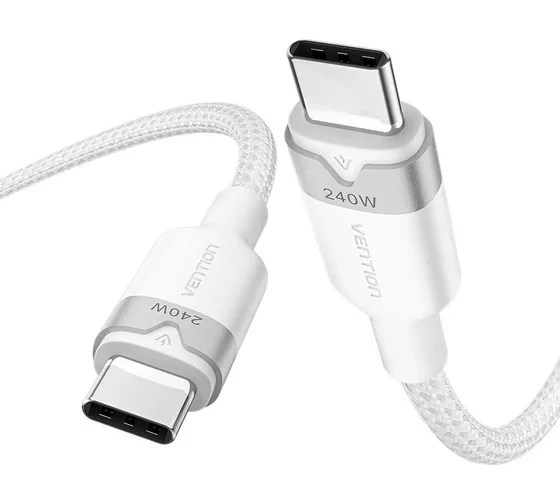 Kabal USB-C  na USB-C 240W VENTION 1m bijeli