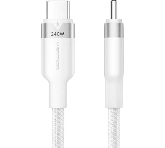 Kabal USB-C  na USB-C 240W VENTION 1m bijeli